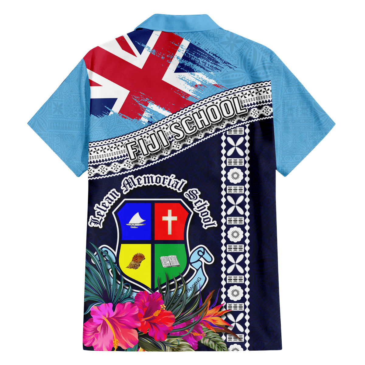 Fiji Lelean Memorial School Family Matching Tank Maxi Dress and Hawaiian Shirt Tapa and Polynesian Tribal Pattern LT03 - Polynesian Pride