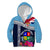 Fiji Lelean Memorial School Kid Hoodie Tapa and Polynesian Tribal Pattern LT03 Zip Hoodie Blue - Polynesian Pride