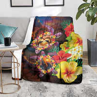 Hawaiian Sea Animals Love Couple Blanket Aloha Sunset Symphony LT03 - Polynesian Pride