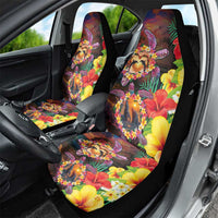 Hawaiian Sea Animals Love Couple Car Seat Cover Aloha Sunset Symphony
