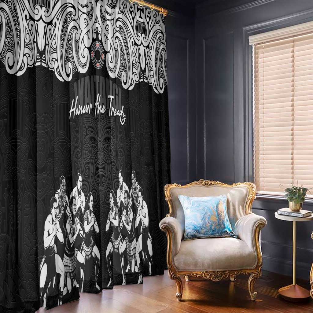 Aotearoa Waitangi Day - Toitu Te Tiriti Window Curtain New Zealand Honour the Treaty