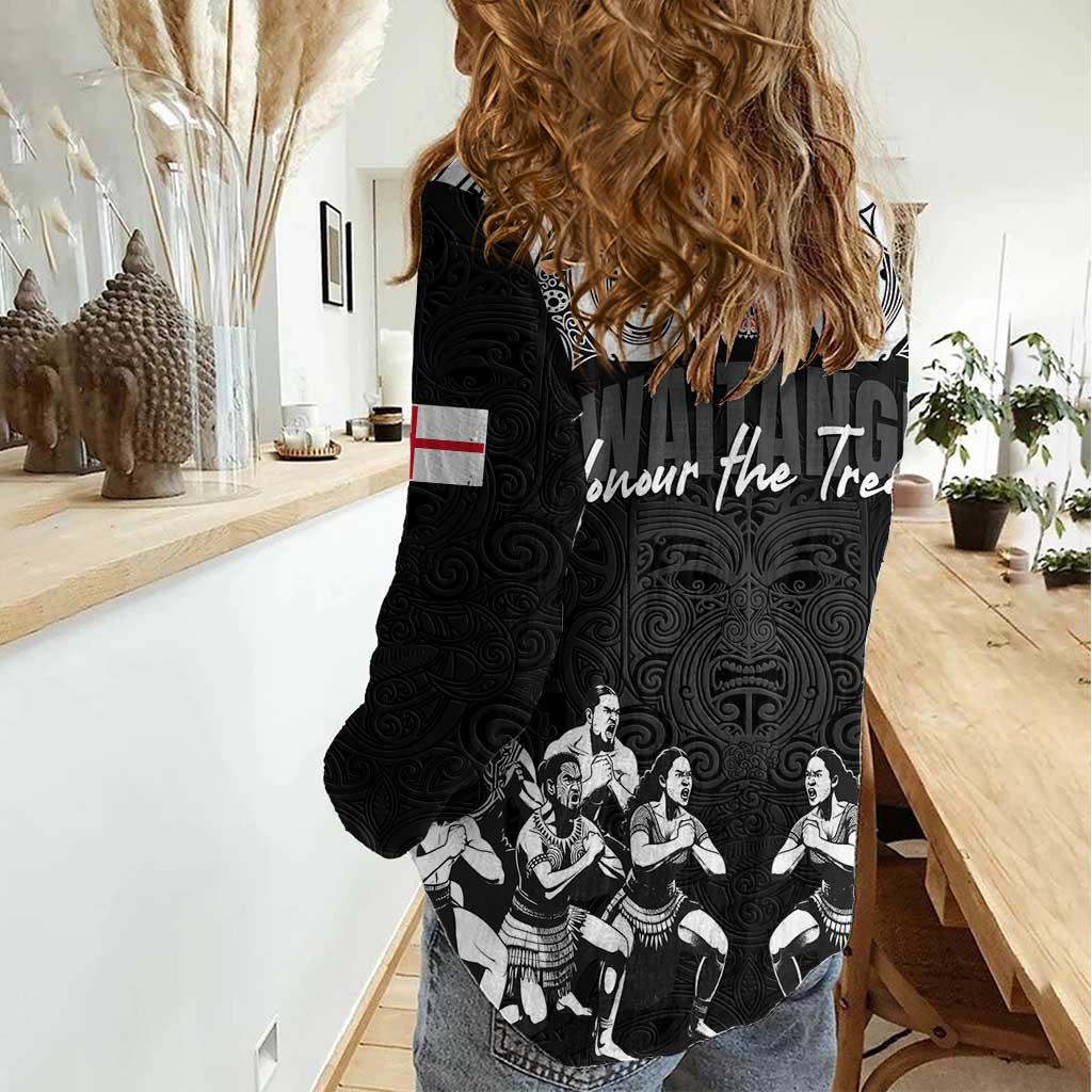 Aotearoa Waitangi Day - Toitu Te Tiriti Women Casual Shirt New Zealand Honour the Treaty LT03 - Polynesian Pride