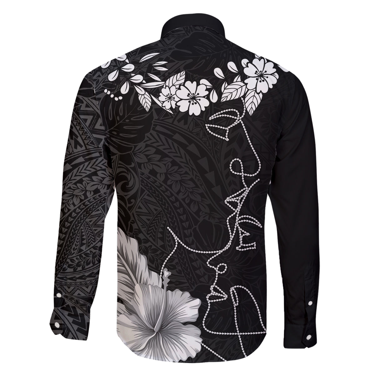 Hawaii Valentine Day Family Matching Tank Maxi Dress and Hawaiian Shirt Polynesian Line Art Love Couple Hibiscus Tribal Pattern LT03 - Polynesian Pride