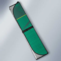Custom Cook Islands Rugby Auto Sun Shade Tatau Art Sport Style Green Color
