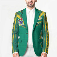 Custom Cook Islands Rugby Blazer Tatau Art Sport Style Green Color LT03 - Polynesian Pride