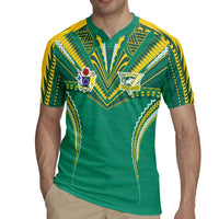 Custom Cook Islands Rugby Rugby Jersey Tatau Art Sport Style Green Color LT03 - Polynesian Pride