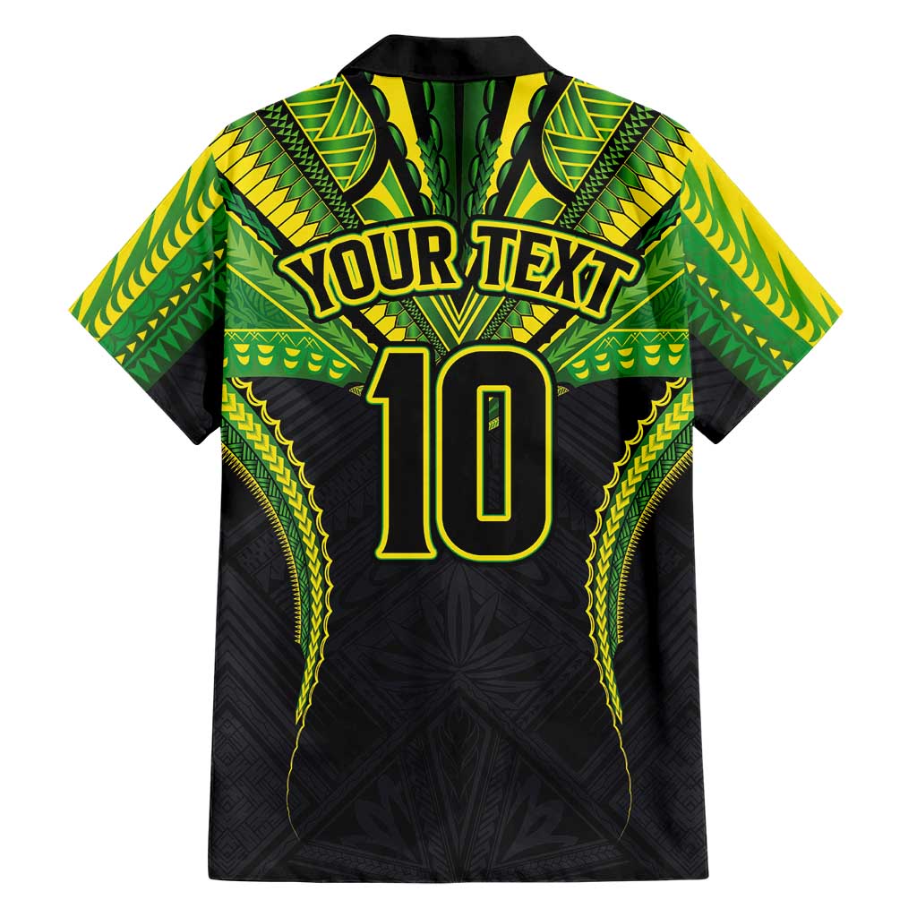 Custom Cook Islands Rugby Family Matching Tank Maxi Dress and Hawaiian Shirt Tatau Art Sport Style Black Color LT03 - Polynesian Pride