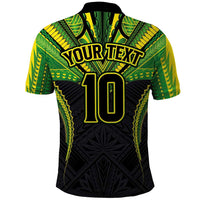 Custom Cook Islands Rugby Polo Shirt Tatau Art Sport Style Black Color LT03 - Polynesian Pride