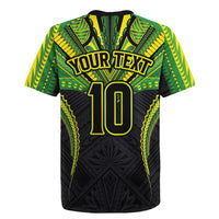 Custom Cook Islands Rugby Rugby Jersey Tatau Art Sport Style Black Color