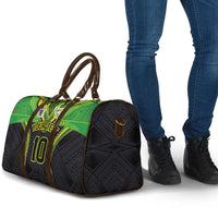 Custom Cook Islands Rugby Travel Bag Tatau Art Sport Style Black Color LT03 - Polynesian Pride