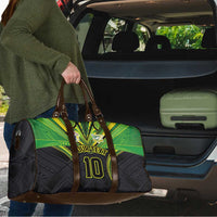 Custom Cook Islands Rugby Travel Bag Tatau Art Sport Style Black Color LT03 - Polynesian Pride