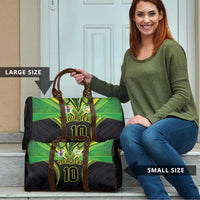Custom Cook Islands Rugby Travel Bag Tatau Art Sport Style Black Color LT03 - Polynesian Pride