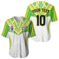 Custom Cook Islands Rugby Baseball Jersey Tatau Art Sport Style White Color LT03 - Polynesian Pride