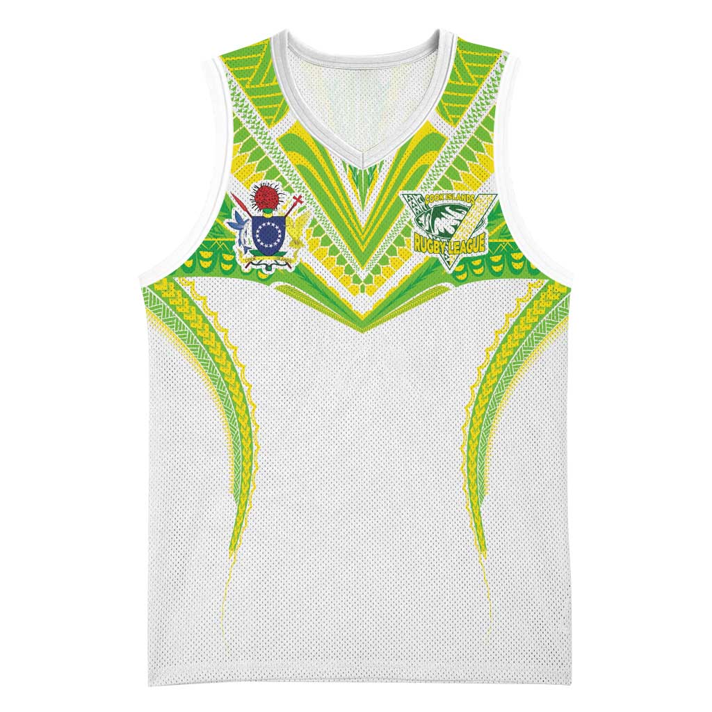 Custom Cook Islands Rugby Basketball Jersey Tatau Art Sport Style White Color LT03 Unisex White - Polynesian Pride