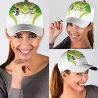 Cook Islands Rugby Classic Cap Tatau Art Sport Style White Color