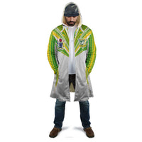 Custom Cook Islands Rugby Cloak Tatau Art Sport Style White Color