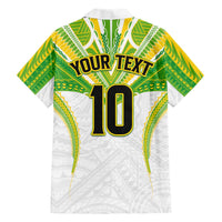 Custom Cook Islands Rugby Family Matching Long Sleeve Bodycon Dress and Hawaiian Shirt Tatau Art Sport Style White Color LT03 - Polynesian Pride