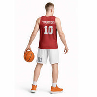 Custom Tonga Rugby Basketball Jersey Ngatu Motifs and Pacific Patterns LT03 - Polynesian Pride