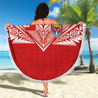 Tonga Rugby Beach Blanket Ngatu Motifs and Pacific Patterns