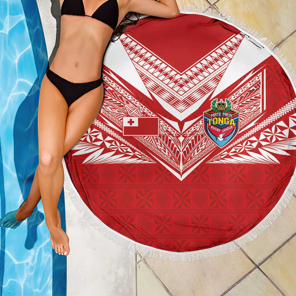 Tonga Rugby Beach Blanket Ngatu Motifs and Pacific Patterns