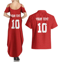 Custom Tonga Rugby Couples Matching Summer Maxi Dress and Hawaiian Shirt Ngatu Motifs and Pacific Patterns LT03 - Polynesian Pride