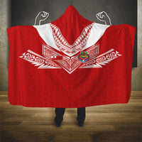 Tonga Rugby Hooded Blanket Ngatu Motifs and Pacific Patterns
