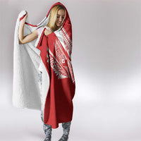 Tonga Rugby Hooded Blanket Ngatu Motifs and Pacific Patterns