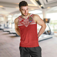 Custom Tonga Rugby Men Tank Top Ngatu Motifs and Pacific Patterns
