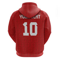 Custom Tonga Rugby Zip Hoodie Ngatu Motifs and Pacific Patterns