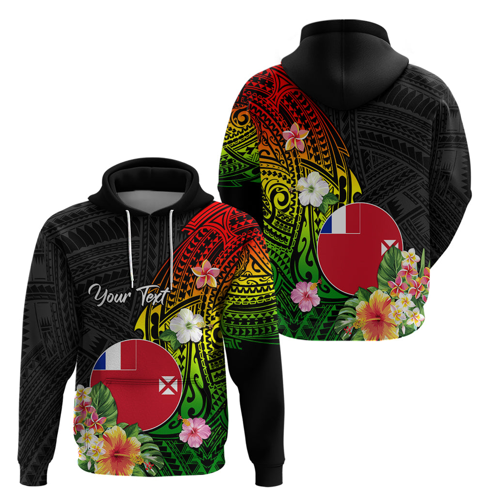 Wallis and Futuna Victory Day Hoodie Tribal Polynesian Tattoo and Hibiscus Flower LT03 - Polynesian Pride