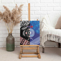 Samoa and Aotearoa Together Canvas Wall Art Tatau Art Tattoos-Taniko and Maori with Fern LT03 - Polynesian Pride