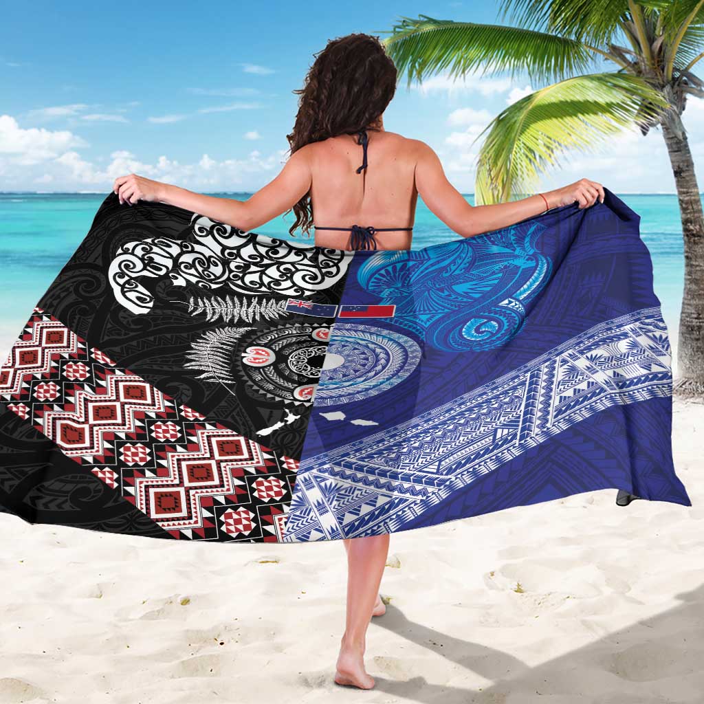 Samoa and Aotearoa Together Sarong Tatau Art Tattoos-Taniko and Maori with Fern LT03 - Polynesian Pride