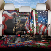 Hawaii and United States Memorial Day Back Car Seat Cover Honor and Remember The Fallen