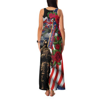 Hawaii and United States Memorial Day Family Matching Tank Maxi Dress and Hawaiian Shirt Honor and Remember The Fallen LT03 - Polynesian Pride
