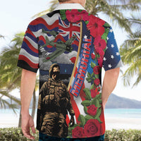 Hawaii and United States Memorial Day Hawaiian Shirt Honor and Remember The Fallen
