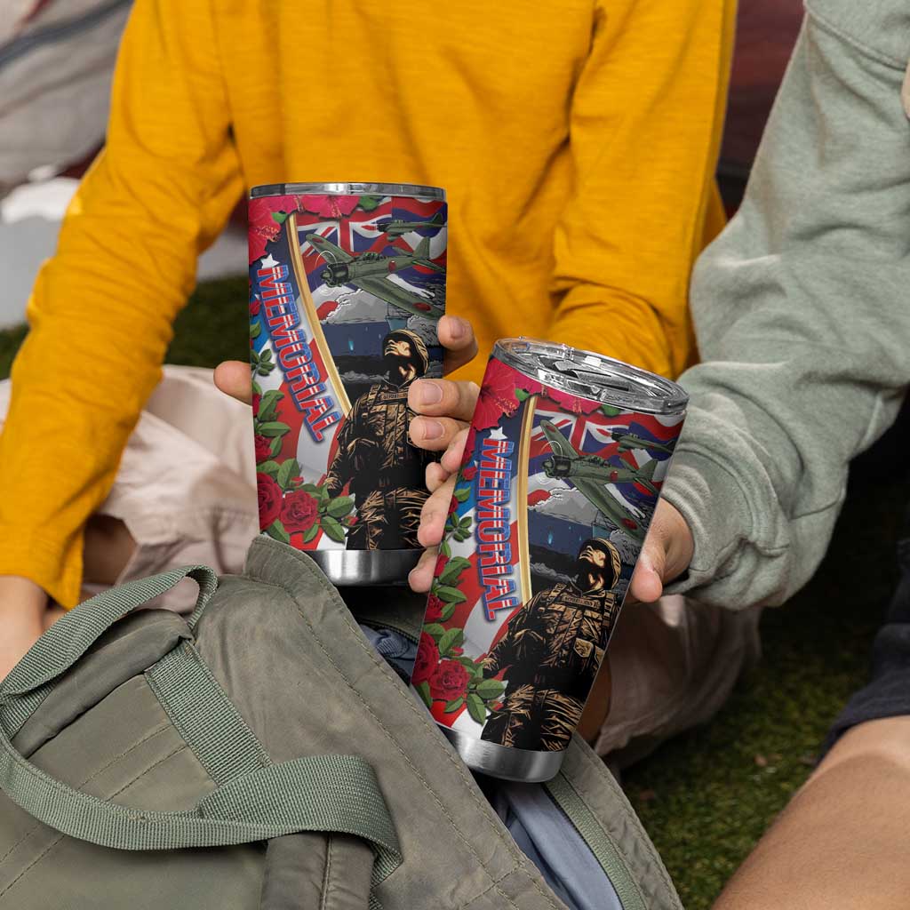 Hawaii and United States Memorial Day Tumbler Cup -Honor and Remember The Fallen