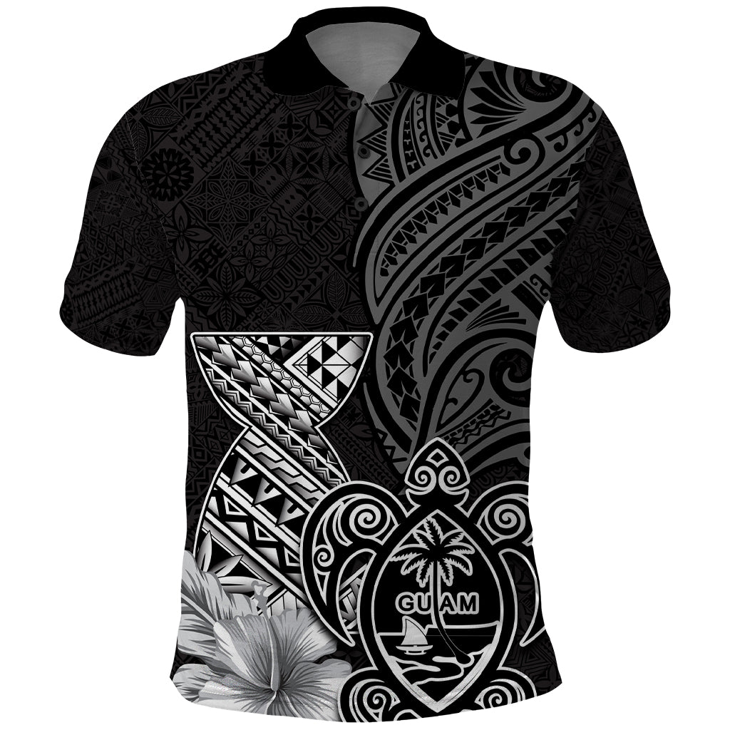 Guam Latte Stone Chamorro Culture Polo Shirt Tapa Pattern