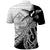 Guam Fish Hook and Palm Tree Polo Shirt Polynesian Pattern Half Style