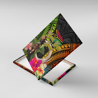 Vanuatu Independence Day Canvas Wall Art Boars Tusk and Melanesian Warrior Indipendens Dei