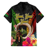 Vanuatu Independence Day Family Matching Long Sleeve Bodycon Dress and Hawaiian Shirt Boars Tusk and Melanesian Warrior Indipendens Dei LT03 - Polynesian Pride