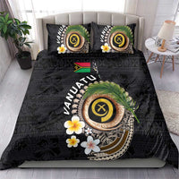 Vanuatu Independence Day Bedding Set Melanesian Tribal Pig Tusk with Tropical Plants LT03 - Polynesian Pride