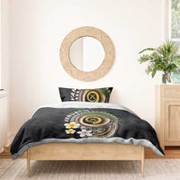 Vanuatu Independence Day Bedding Set Melanesian Tribal Pig Tusk with Tropical Plants LT03 - Polynesian Pride