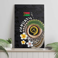 Vanuatu Independence Day Canvas Wall Art Melanesian Tribal Pig Tusk with Tropical Plants