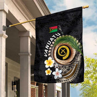 Vanuatu Independence Day Garden Flag Melanesian Tribal Pig Tusk with Tropical Plants