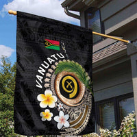 Vanuatu Independence Day Garden Flag Melanesian Tribal Pig Tusk with Tropical Plants