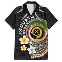 Vanuatu Independence Day Hawaiian Shirt Melanesian Tribal Pig Tusk with Tropical Plants