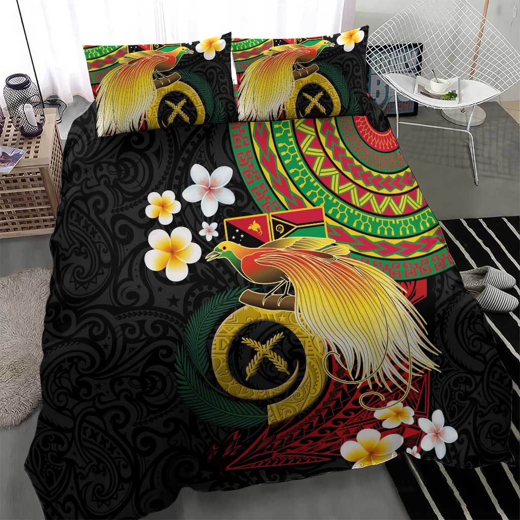 Vanuatu and Papua New Guinea Together Bedding Set Bird-of-paradise and Pig Tusk Melanesian Pattern LT03 - Polynesian Pride