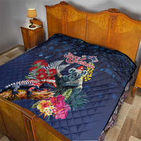 Australia and New Zealand Quilt Merry Christmas-Tuatara and Koala with Plants Xmas Style LT03 - Polynesian Pride