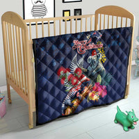 Australia and New Zealand Quilt Merry Christmas-Tuatara and Koala with Plants Xmas Style LT03 - Polynesian Pride