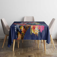 Australia and New Zealand Tablecloth Merry Christmas-Tuatara and Koala with Plants Xmas Style LT03 - Polynesian Pride